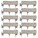 Suncast Interlocking Border Edging - Stone -Like Poly Construction for Garden, Lawn, and Landscape Edging - Waterproof Border for Containing Trees, Flower Beds and Walkways - Light Taupe -Gray
