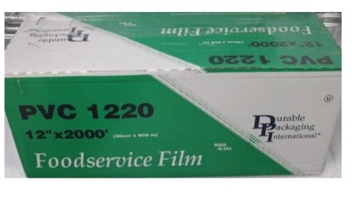 DurablePackaging - PVC1220 PVC Film Roll, 12" Width x 2000' Length