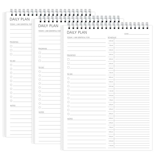 3 Pcs 24 Hour Daily Planner - To Do List