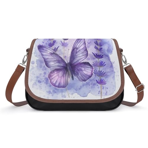 Sac à main femmes fleurs de lavande résistant à la pluie