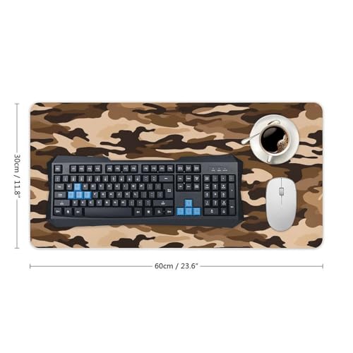 Brown Camouflage Desk Pad impermeable y antideslizante miniatura 2