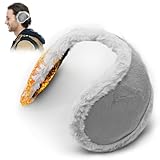 Chumix Orejeras Frio Invierno, Orejeras Hombre Plegables de SujecióN Trasera, Unisexo, Orejeras Para el Frio Para Esquí, Ciclismo,Running,MontañIsmo y Otras al Aire Libre,Classic (Gris)