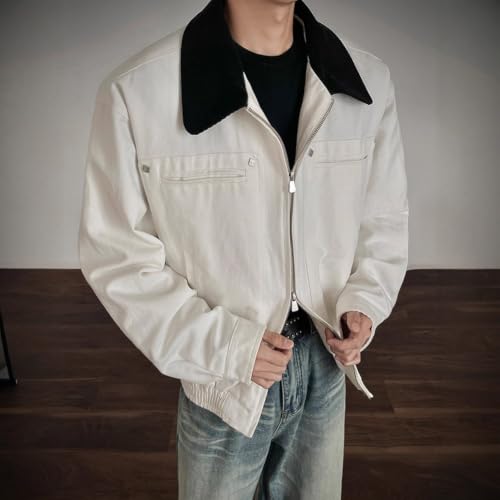 Veste ample à revers rétro confectionnée pour l'hiver - 4