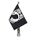 Motorcycle Flagpole Mount and Pow-mia Premium Double Sided Flag Foldable 90° Flag Pole Holder Bracket Fit for 1/2'' Round Tubular Luggage Rack Harley Touring Spring Honda Goldwing etc.