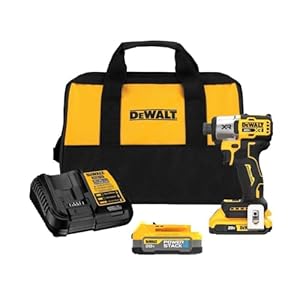 DEWALT 20V MAX Impact Driver, Cordless, 3-Speed, Battery and Charger Included (DCF845D1E1)