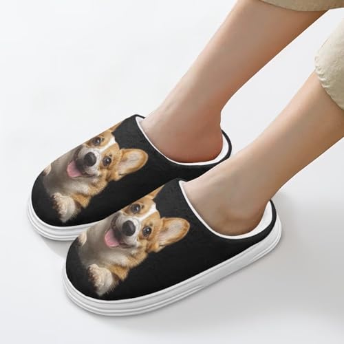 Xoenoiee Slippers for Women Men Slip-on Fuzzy House Slippers Non-Slip House Shoes for Indoor Outdoor Bedroom4