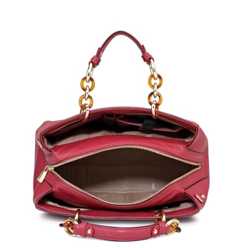 Image of Da Milano Leather Satchel for Women (00023D)