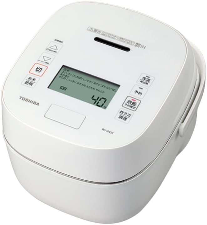 RC-10VST-W(グランホワイト) 炎匠炊き 真空圧力IHジャー炊飯器 5.5合