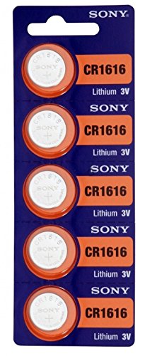 Sony CR1616 3 Volt Lithium Coin Battery On Tear Strip (Pack of 5)