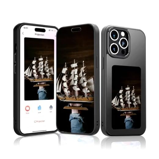 Reaqnik E-Ink Screen Coque de Protection pour iPhone 15 (Mise à Niveau HD), Images personnalisées sur Le boîtier, 3,94" AI iPhone Case, Coque NFC, TPU, Noir (iPhone 15)