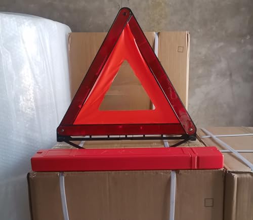 Yitobici Faltbarer Warndreieck Kfz Für Warnschilder,Warndreieck Mit, die im Falle Eines Vorübergehenden Stopps Oder Einer Fahrzeugpanne Angezeigt Werden, Mit Aufbewahrungsbox