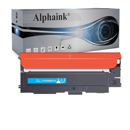 Alphaink Toner Ciano Compatibile Versione Da 700 Copie Con Hp 117A W2071A Per Hp Color Laser Mfp 178Nwg 179Fwg 178Nw 179Fnw 150A 150Nw 150W (W2070A W2