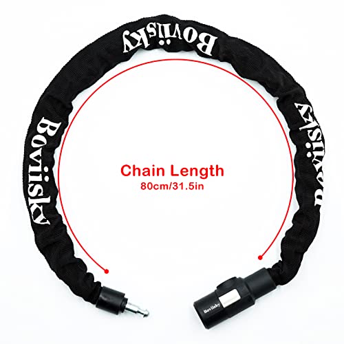 Boviisky Bike Chain Lock With Key,3 Feet X 6Mm Thick Heavy Duty Bicycle Chain Lock.… #TOP5