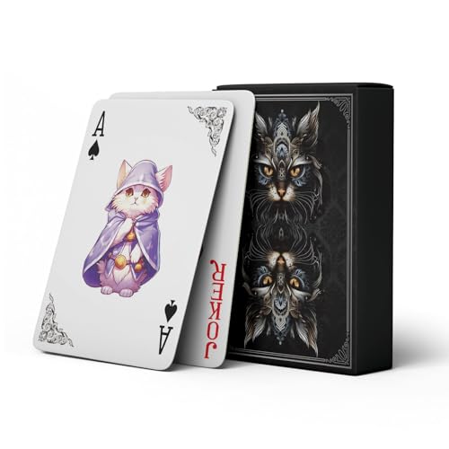 Baraja de Poker temática The World of Cats, 54 cartas