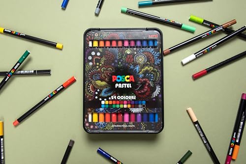 Etui mit 24 Stiften Uniball