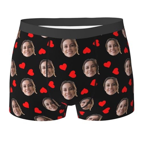 Personalized Boxers For Men Custom Boxers Custom Boxers For Men Valentines Day Gifts For Him Customized Underwear