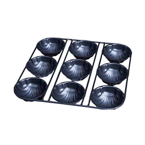 DOITOOL 9 Even Banana Shape Cake Mold Shell Shape Non-stick for Baking and Diy