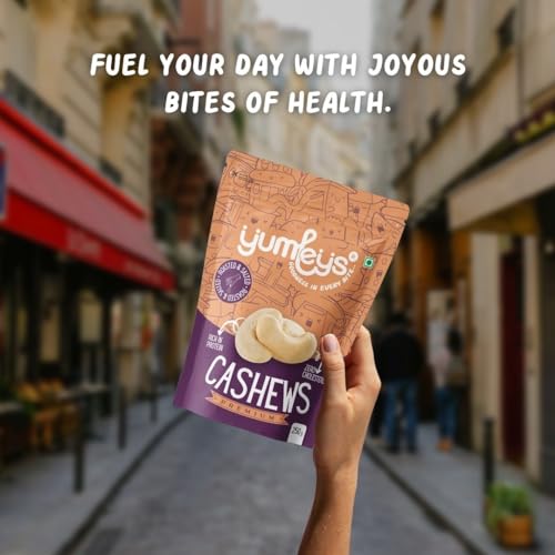 Image of Yumleys Premium Roasted and Salted Cashews | Combo Snacks 500g (2 x 250g) | Rich in Protein | Crunchy & Delicious