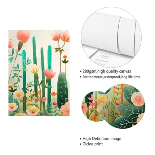 Décoration murale florale grand format mur vide XINBAO - 6