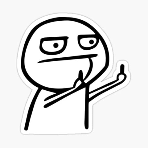 STICKY DUDE Middle Finger Sticker Cover