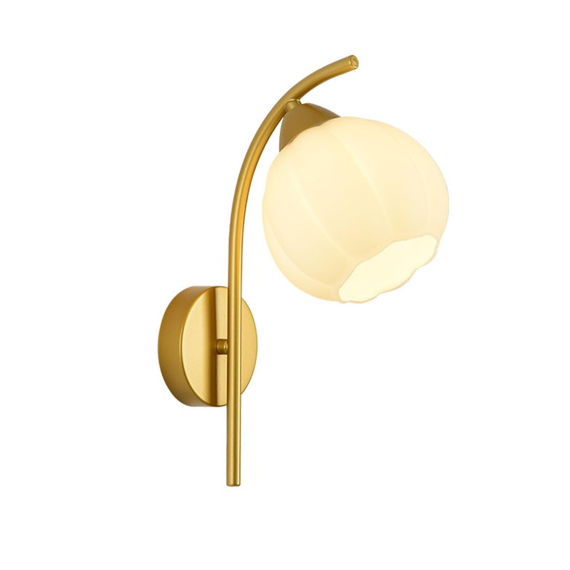 Huayusedf Gold Nordic Modern Wall Sconce Flower Shape Lights Living Room Backdrop Lamp Bedroom Bedside Light Lighting Fixtures For Corridor (Gold)(Gold)