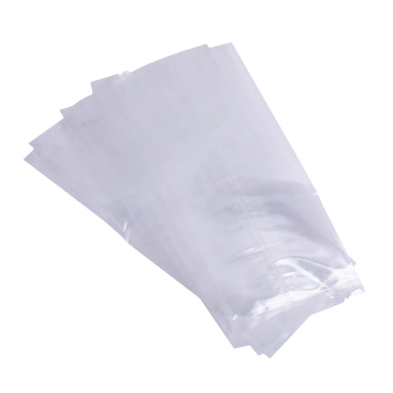 KICHOUSE 100 Pcs Large Disposable Ice Bags for Home Use Transparent Freezer Bags for Storing Ice Cream and Accessories for Parties and Events