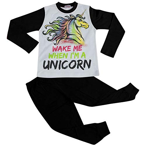 Pyjama licorne noir pour fille de 5 à 13 ans A2Z 4 Kids