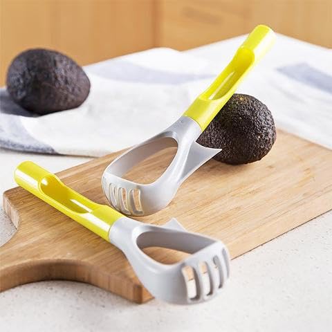 3-in-1 Avocado-Schneider - Schäler, Schneider & Entsteiner, Aus Kunststoff & Edelstahl