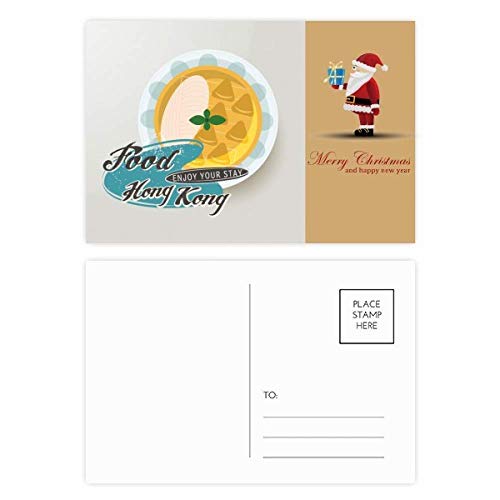 Cartes postales Père Noël Hong Kong Udon Noodles en lot de 20 pièces