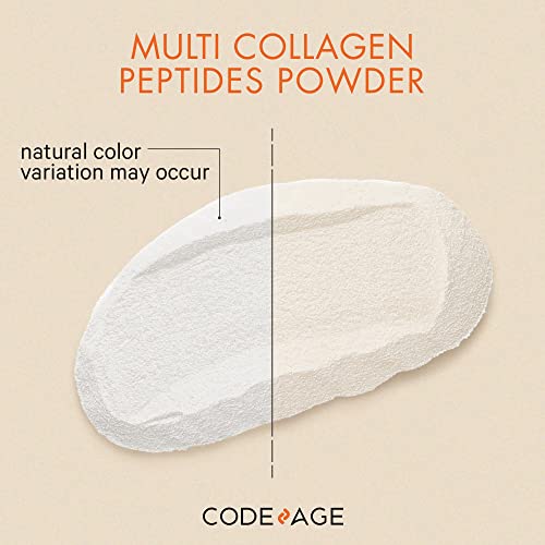 Codeage Multi Collagen Protein Powder Peptides, 2-Month Supply, Hydrolyzed, Type I, Ii, Iii, V, X Grass Fed All In One Super Bone Broth Collagen Supplement, Non-Gmo, 20 Ounces #TOP5