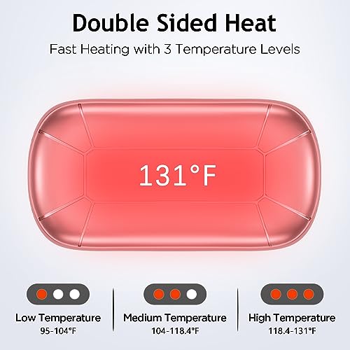 8000mAh-Hand-Warmers-Rechargeable-Portable-Electric-Handwarmers-Double-Sided-Heating-USB-Pocket-Heater-Therapy-Great-for-Raynauds-Hunting-Golf-Camping-Women-Mens-Gifts