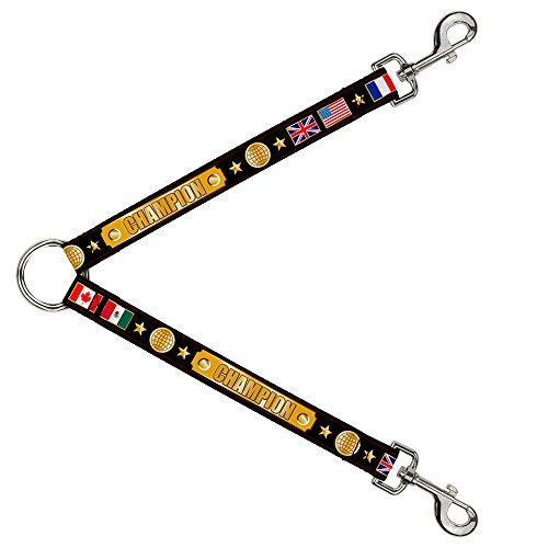 Cinturón de champán Buckle-Down DLS-W38112 negro dorado ajustable para pantalones 2