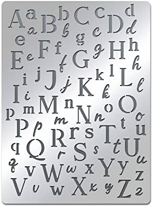 BENECREAT Lettres Pochoirs, Gabarit De Lettres Ajuscules Et Inuscules