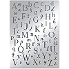 BENECREAT Pochoirs à Lettres En Métal Acier Inoxydable - Alphabet Majuscules Minuscules Et Motifs 19x14cm