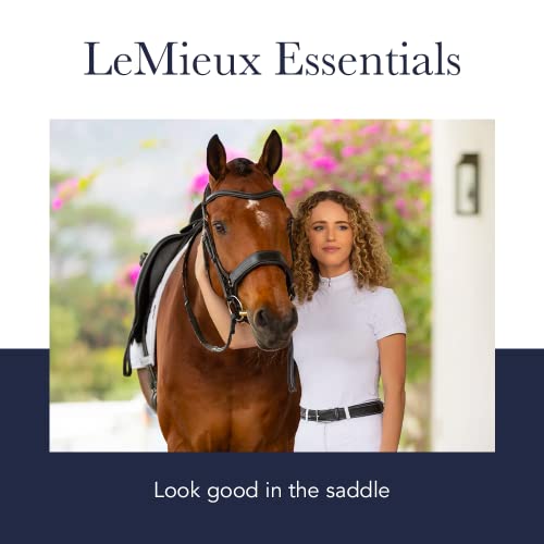 Lemieux Women’s Equestrian Show Shirt - Short Sleeve Horse Show Competition Top - Athletic Shirts & Horseback Riding Apparel - (Navy/Us08) #TOP1