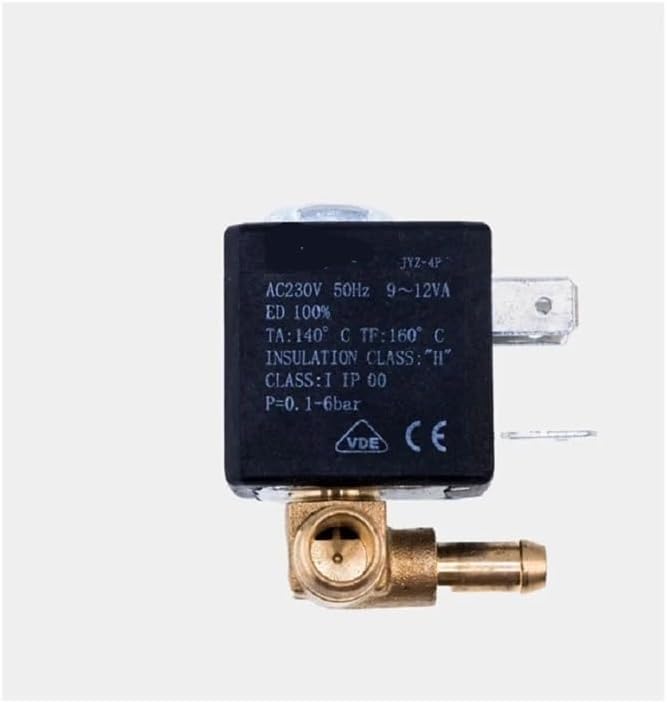 JYZ-4P Normally Closed 3mm N/C 2/2 Way AC 230V G1/8" 6Bar Brass Steam Pump