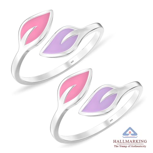 Image of TRUESILVER ACPL 925 Sterling Silver Toe Rings for Women (Adjustable) BIS Hallmarked Multi-Design Bichiya | Pure Chandi Foot Jewelry | Gift for Mom, Anniversary, Birthday