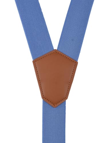 Image of Suspenders for Men Snap Hooks with 1.4 Inch Elastic Y-Back Adjustable