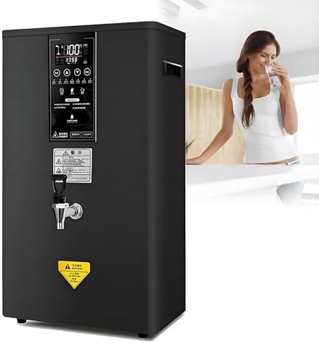 50L Instant Hot Water Dispenser, 3000W Wall-Mounted Automatic Water Heater, LED Smart Control Panel, Ideal for Home and Office Use, Fast Heating Black