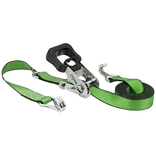 Keeper 47203 16' Ratchet Tie-Down, 2 Pack, Green #TOP9