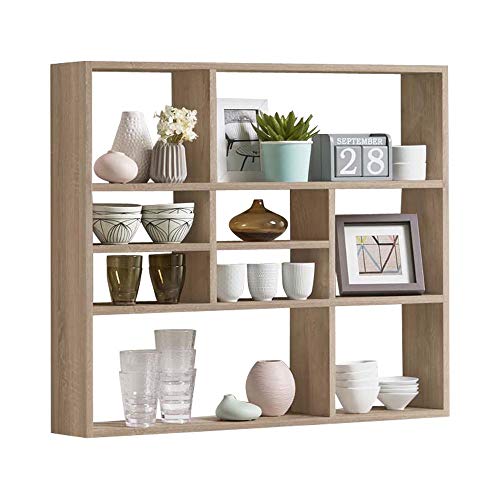 FMD Möbel MIKA wandrek hout 90x16x78,5 cm eiken