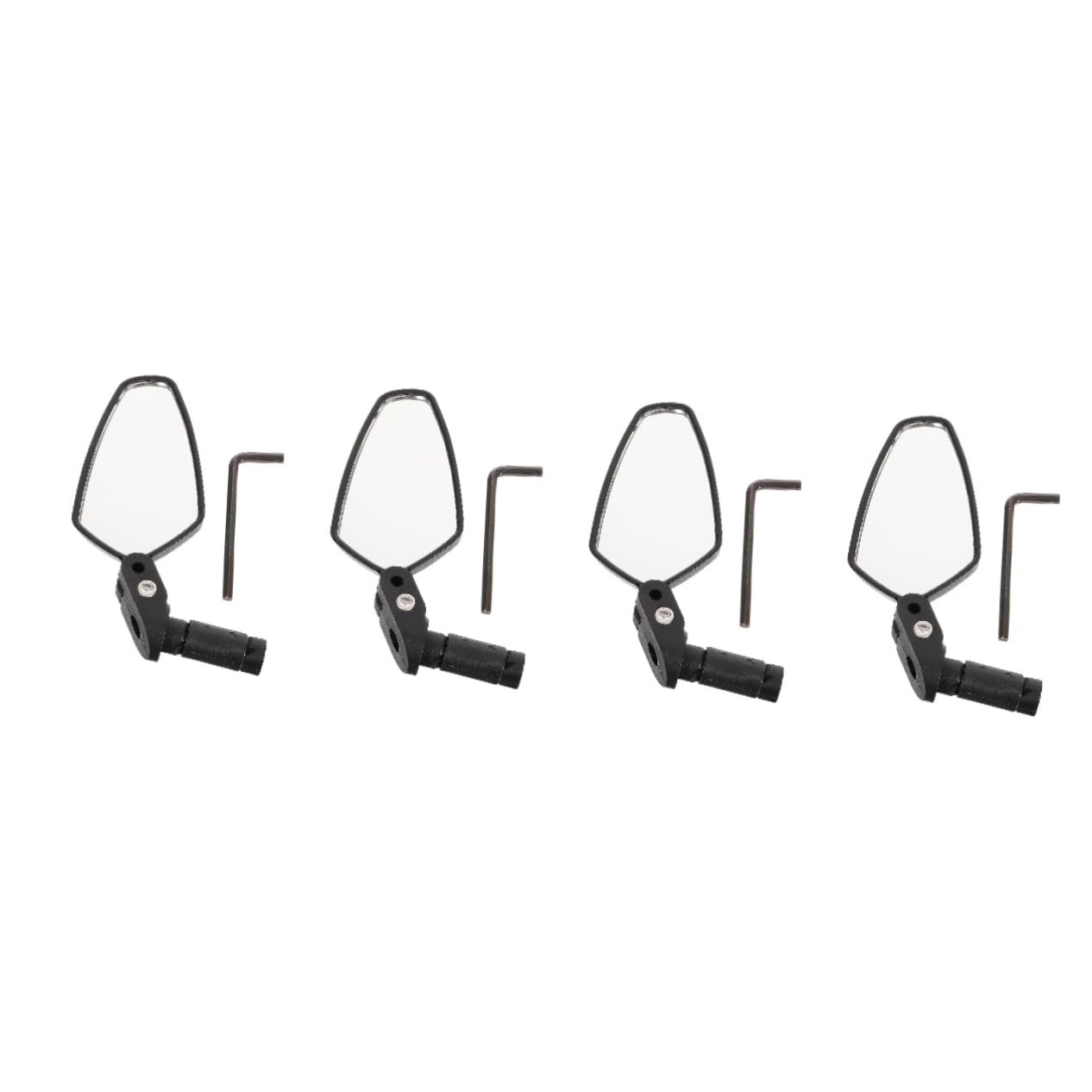 Toyvian 4 Pièces Rétroviseur de Vélo Arrière Large Angle pour Vélo de Montagne Montage Guidon