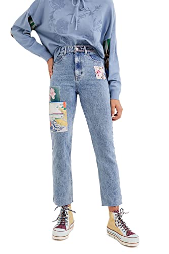 Desigual Denim_los An Jeans, Azul, 34 Mujeres