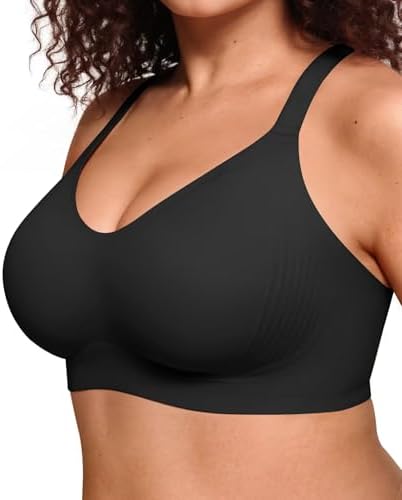Vertvie Non Wired Bras for Women Wireless Push Up Bra Seamless Support Full Coverage Comfort Sports Everyday Bra Regular & Plus Size