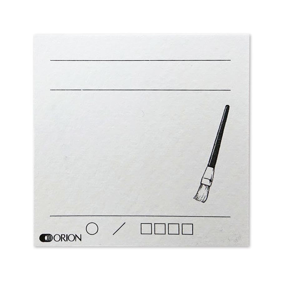 Amazon | オリオン 水彩色見本用カード 両面仕様 ホワイト 25枚入【5  