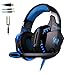 Produktbild Gaming Headset für PS4 EACH G2000 Over Ear Kopfhörer PC mit Mikrofon Surround Sound Leds Noise Cancelling für Xbox One/PC/Iphone/Laptop/Mac/Handy Headphone mit Mic Heavy Bass LED Light for PC Gamer