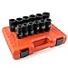 LLNEDL 3/4 Inch Drive Socket Set, 12Pcs Impact Deep/Jumbo Sockets, Standard SAE 3/4