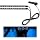 Car LED Strip Light, 12V 24 LEDs Neon Ambient Lighting Night Light w/Cigarette Adapter Plug, Under Dash Atmosphere Lights Decorative Lamp (Ice Blue, Cigarette Adapter Plug)