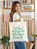 XIARON Reusable Shopping Tote Bag a winner is a loser who never gives up motivation typography quote design 340g/m² thick fabric Customizable slogan M Bluish Green #1
