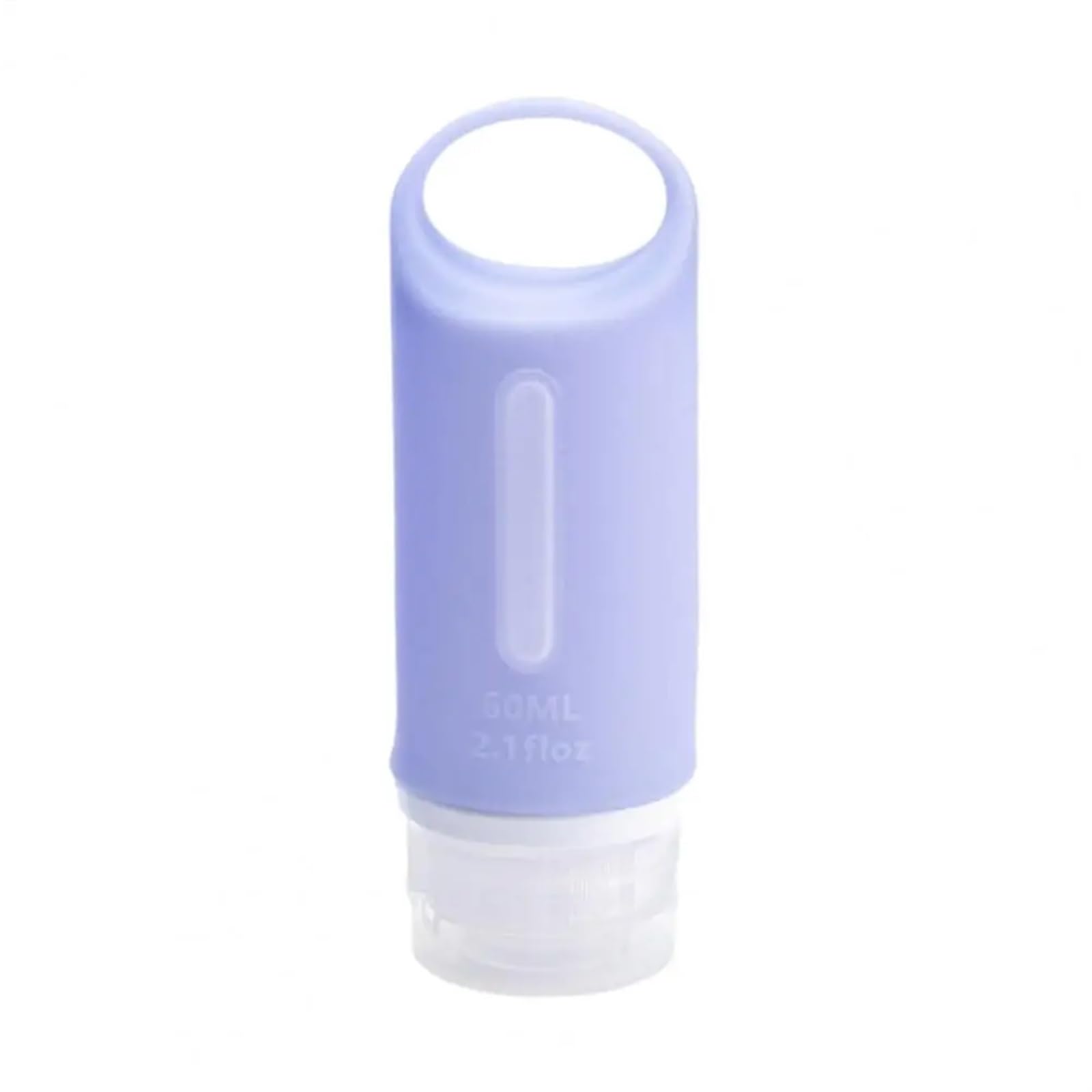 AHIOJEGX Squeeze Bottle 2pcs Silicone Travel Bottle Leak Proof Squeeze Bottles for Toiletries Bpa Refillable Containers for Shampoo for(Purple,60ML)